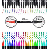 60 Colors Fine and Brush Tip Markers Pens Colored Dual Tip Markers for Adult Color Books Bullet Journaling Drawing Art Projects Planner School Office Supplies (60 Colors)