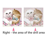 DIY 5D Diamond Painting by Number Kits, Nearzstorn Full Drill DIY 5D Diamond Painting Kits Adorable Cat Design Art Tool Kit Includes All Accessories Cross Stitch Craft Kit Embroidery Rhinestone