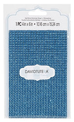 Darice David Tutera Adhesive Back Glitter Rhinestones, Turquoise Glitter