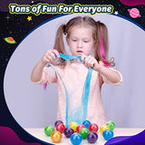 22 PCS Colorful Crystal Slime Ball Kit, Soft Stretchy and Non-Sticky Slime Balls Party Supplies Bulk Gifts for Girls Boys