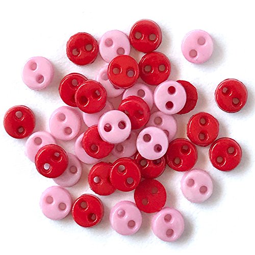 Buttons Galore Micro Sweetheart Mix Buttons, 1/8"