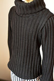 Kuafu 1/3 BJD/SD Doll Clothes Cute Uncle's and Boy's Black Striped Turtleneck Sweater