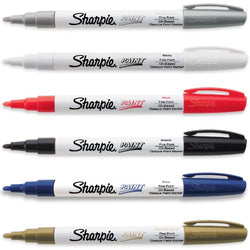 Sharpie Paint Marker Fine Point Oil Based 6 Color Set