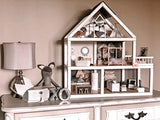 Macy Mae 1:12 Scale Dollhouse Play Teepee - White. Must Have Picture Perfect Miniature Doll House Accessory.