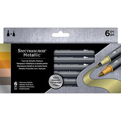 Spectrum Noir Metallic Marker Set Of 6 - Precious Metals