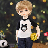 HGFDSA BJD 1/6 Doll 26Cm 10.2 Inches Full Set Makeup Lovely and Delicate Birthday Doll Toy Doll Boy Child Joints Movable Doll Gift,A