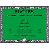 Winsor Newton 1795060 No. 140 Arches Watercolor 20 Sheets Cold Pressed 20 Pages Paper Block, 9" x