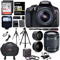 Canon EOS Rebel T6 Digital SLR Camera Kit + EF-S 18-55mm f/3.5-5.6 is II Lens + Pro .58x & 2.2X