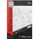 Tracing Paper, Art Drawing Pad (White, 11 x 17 in, 50 Sheets)