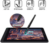 HUION 2020 Kamvas 13 Graphics Drawing Monitor 2-in-1 Pen Display & Drawing Tablet Screen Full-Laminated Tilt Function 8192 Battery-Free Stylus and 8 Shortcut Keys, Included Glove & 20 Pen Nibs-Black