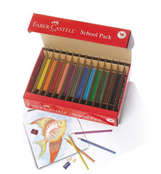 Faber Castell - 288 Count- Grip Watercolor EcoPencils School Pack - Art Supplies Kids- (24 Sets