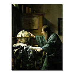 The Astronomer by Jan Vermeer, 18x24-Inch Canvas Wall Art
