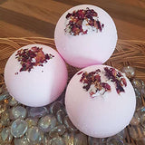 Bath Bomb Making Kit, Aromatherapy, 10pcs Bath Bombs, Dry Flowers and Essential Oils (Lavender, Rose Petals and Chamomile) D.I.Y Mix and Mold Your own Making Kit