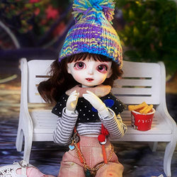 MEESock 5Pcs Fashion Casual BJD Girl Doll Clothes Set for 1/6 SD Doll Dress Up Accessory (Does Not Contain Doll)