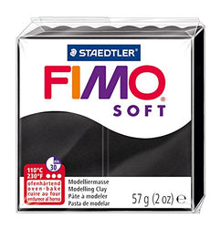 FIMO Soft Modelling Clay 56g Block Black