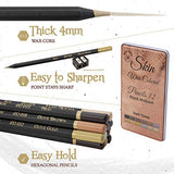 Black Widow Dark Skin Tone Colored Pencils for Adults - Color Pencils for Portraits and Skintone Artists - A Complete Color Range - Now With Light Fast Ratings