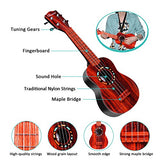 21" Guitar Ukulele Toy for Kids， Think Wing 5-in-1 Children Musical Instruments Educational Toys for Beginner Starter (Gourd Dark)