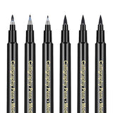 Caligraphy Pen kits for Beginners - 6 Pack Calligraphy Pens, Modern Caligraphy Brush Pens Set for Writing, Journaling, Drawing, Letter for Adults, Markers, Hand Lettering Pens, Back To School Supplies