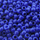 TOHO Seed Beads Round Rocaille Size 8/0, 28 Grams, 6" Tube, Opaque Royal Blue 8-48