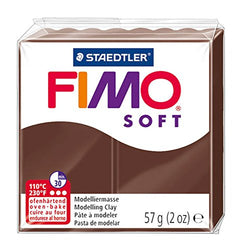 FIMO Soft Modelling Clay 56g Block Chocolate