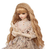 MUZI Wig 1/3 Doll Hair Wig, Girl Gift Long Wavy Curly Hair Doll Wig for 1/3 BJD SD Doll (4)