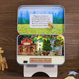 HMANE DIY Box Theater Dollhouse kit Miniature Furniture Kit 3D Mini Iron Secret Box Creative Room - (Secret Garden)