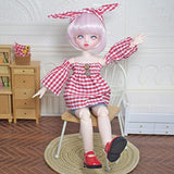 Yutotue 1/6 BJD Dolls 30cm SD Doll 11.8 Inch Cute Pretty Ball Jointed Body Doll DIY Toys with Clothes Outfits Shoes Wig Hair Makeup, Best Birthday Gift for Kids (Julia)