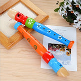 Naladoo Colorful Wooden Trumpet Buglet Hooter Bugle Educational Toy Gift for Kids Pink
