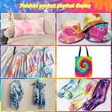 Aiboria Tie Dye DIY Kit,5 Colors Shirt Fabric Tie Dye Kit for Kids,Adults Non-Toxic Vibrant Tie Dye Supplies with Rubber Bands,Gloves for DIY Arts and Crafts(120ml)