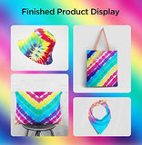 Cudny Tie Dye Kit, 5 Bright Colors for Kids and Adults, All-in-1 Non-Toxic Tye Dye for Kids with Rubber Bands, Gloves, for Craft Arts Gathering Festival Party DIY Handmade Project