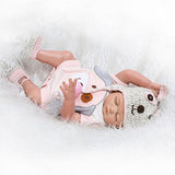 Zero Pam Reborn Baby Dolls 20 inch Girls Waterproof Newborn Dolls Silicone Full Body Baby Sleeping Girls Gifts Xmas