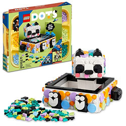 LEGO DOTS Cute Panda Tray 41959 DIY Craft Toy Set for Girls, Boys, and Kids Ages 6+; Creative and Useful Storage Kit (517 Pieces)