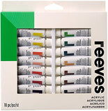 Reeves Acrylic Paint-10ml, Set of 18