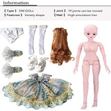 PSFS BJD Doll SD Doll 60cm/24inch，Princess Bride for Girl Gift and Dolls Collection (D)