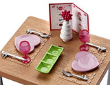 Barbie Furniture and Pet Set with Dining Table and Two Chairs