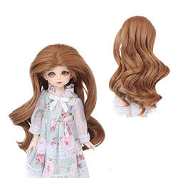 AIDOLLA BJD Doll Wig 1/6 SD Dolls 12 Inch Girls Gift Temperature Synthetic Fiber Long Curly Synthetic Hair
