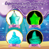 Original Stationery Mermaid Shimmer Slime Kit for Girls, Mythical Slime Pack to Make Shimmery Glow in The Dark Slime, Fun Xmas Mermaid Gifts for Girls