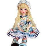 Original Design BJD Doll 1/6 SD Dolls 11.8 Inch 18 Ball Jointed Doll DIY Toys with Clothes Outfit Shoes Wig Hair Makeup,Best Gift for Girls Kids Children