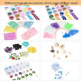 Sntieecr 460 Pieces Epoxy Resin Silicone Casting Molds Full Kits with 26 PCS Silicone Resin Molds, Sandpapers, Glitter Powder, Dry Flowers, Keychains and Tools Set for Resin Jewelry and Craft