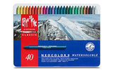 Caran d'Ache Classic Neocolor II Water-Soluble Pastels, 40 Colors