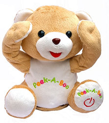 Bo-Toys Cute Peek-a-Boo Teddy Bear Animated Stuffed Plush Animal