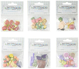 Buttons Galore FUNWITHFOODGROUP Food Button Theme Pack - Set of 6