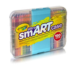 Crayola Ultra Smart Case, Art Tool Kit, Cool Case with Multiple Compartments, Great Gift