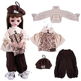 UCanaan 1/6 BJD Dolls Clothes Set for 11.5In-12In Fashion Jointed Dolls 30cm Poseable Dolls-Hazuki