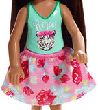 Barbie Club Chelsea Doll, 6-inch Brunette with Fierce Tiger Graphic