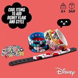 LEGO DOTS Disney Mickey & Friends Bracelets Mega Pack 41947 Building Toy Set for Kids, Boys, and Girls Ages 6+; DIY Arts and Craft Decoration Kit (349 Pieces)