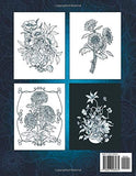 Serene Flowers: Adult Coloring Book with beautiful realistic flowers, bouquets, floral designs, sunflowers, roses, leaves, butterfly, spring, and summer. (BotaniColour)