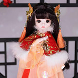HGCY 1/6 BJD Doll 12Inch SD Doll Ball Jointed Dolls Makeup Clothes Pants Shoes Wigs Doll Accessories, Can Be Used for Collections, Gifts, Children's Toys