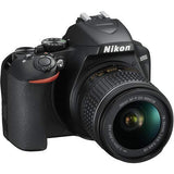 Nikon D3500 24.2 MP DSLR Camera (Black) w/AF-P DX NIKKOR 18-55mm f/3.5-5.6G VR Lens & AF-P DX NIKKOR 70-300mm f/4.5-6.3G ED Lens Bundle Includes 64GB Memory + Filters + Deluxe Bag + Accessories