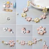 PandaHall Elite 1440pcs 6mm Tiny Satin Luster Glass Pearl Bead Round Loose Beads for Jewelry Making